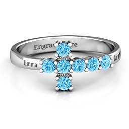 I Believe' Side Cross Ring