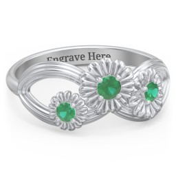 Endless Spring Infinity Ring in 925 Sterling Silver