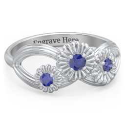 Endless Spring Infinity Ring in 925 Sterling Silver