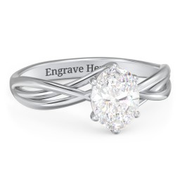 Passion Twist Ring in 925 Sterling Silver