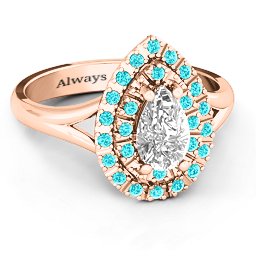 Cleopatra Double Halo Ring