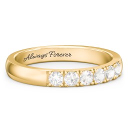3 - 11 Gemstone Affinity Ring in 10K Solid Yellow Gold