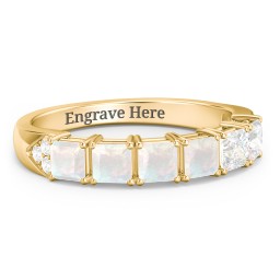 Classic 2-7 Princess Cut Ring with Accents