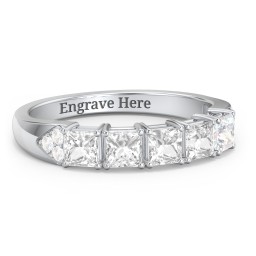 Classic 2-7 Princess Cut Ring with Accents
