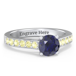 Elegant Duchess Ring with Shoulder Accents