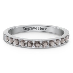 Classic Half Eternity Ring in 925 Sterling Silver