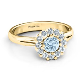 Adore and Cherish Ring in 10K Solid Yellow Gold