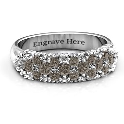 Loving in Color Ring in 925 Sterling Silver with Smokey Quartz
