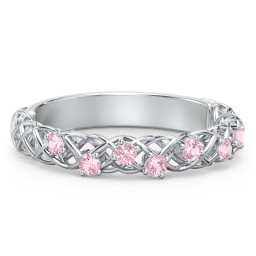 Stones Woven in Love Ring