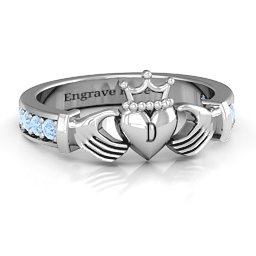Classic Claddagh Ring with Accents