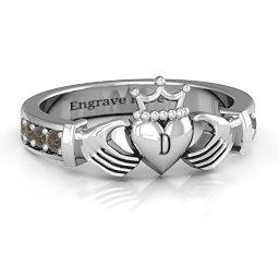 Classic Claddagh Ring with Accents