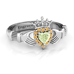 Claddagh with Halo Ring