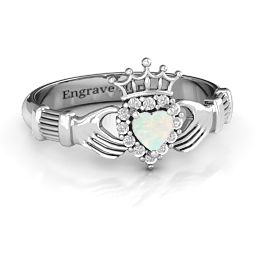Claddagh with Halo Ring