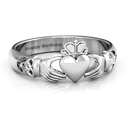 Celtic Knotted Claddagh Ring