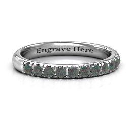Love All Around Ring in 925 Sterling Silver with Alexandrite
