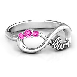 Mum's Infinite Love with Stones Ring