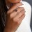 Heart Stone in a Double Gallery Setting Ring – 10K Yellow Gold with White Premium Zirconia