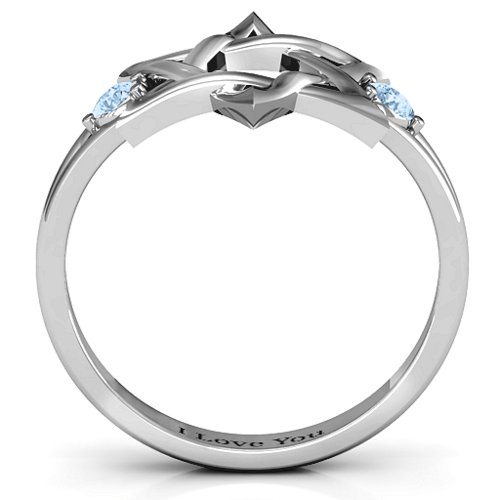Classic Star of David Ring – Sterling Silver with Aquamarine