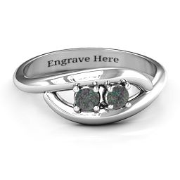 Perfect Pair Couple's Ring in 925 Sterling Silver with Alexandrite