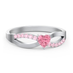 Split Shank Heart Promise Ring