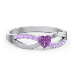 Split Shank Heart Promise Ring