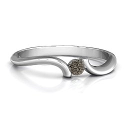 For Always Ring in 925 Sterling Silver with Smokey Quartz