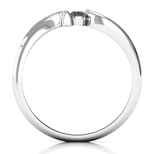 For Always Ring – Sterling Silver with Smokey Quartz