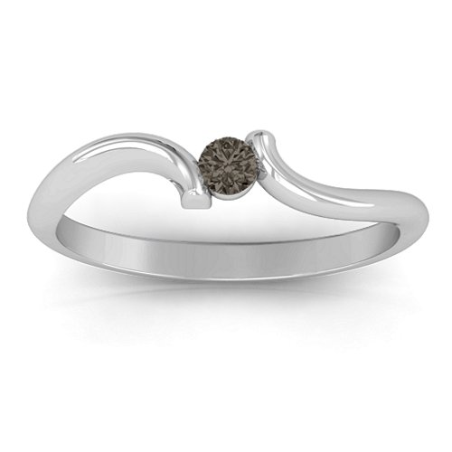 For Always Ring – Sterling Silver with Smokey Quartz