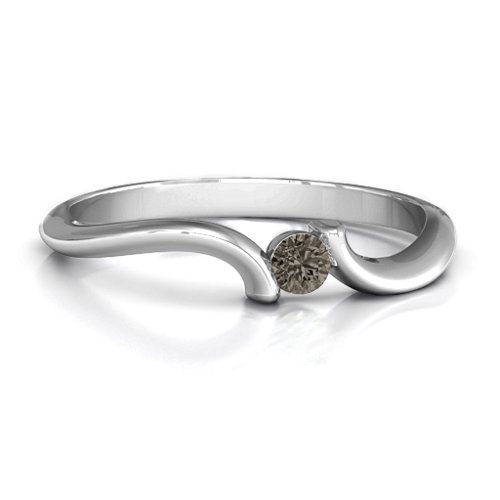 For Always Ring – Sterling Silver with Smokey Quartz
