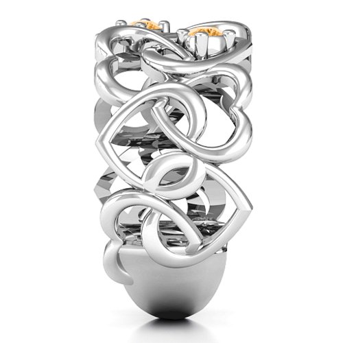Your Heart and Mine Ring – Sterling Silver with Citrine