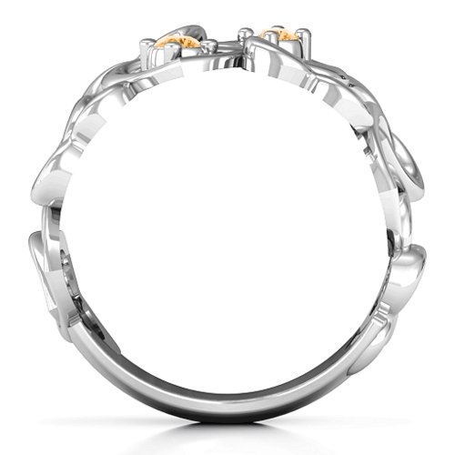 Your Heart and Mine Ring – Sterling Silver with Citrine