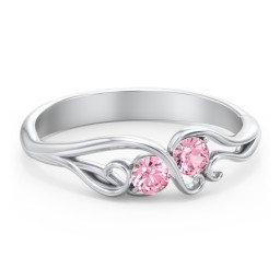 Swirl of Style Birthstone Ring