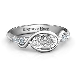Classic Curves Two-Stone Ring