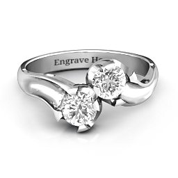 Two Stone Sparkle Ring