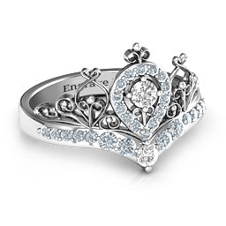 Queen Of My Heart Tiara Ring