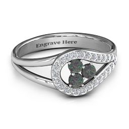 Illuminating Accents Ring in 925 Sterling Silver with Alexandrite