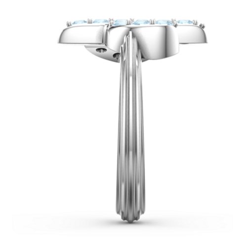 Chic In Cactus Ring – Sterling Silver with Blue Topaz
