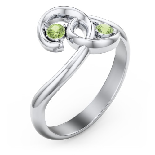 The Pinky Promise Ring – Sterling Silver with Peridot