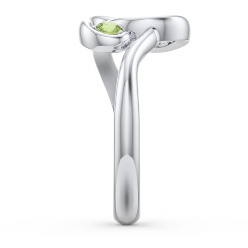 The Pinky Promise Ring – Sterling Silver with Peridot