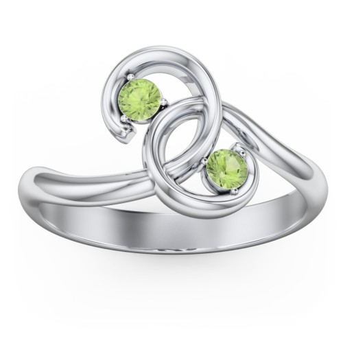 The Pinky Promise Ring – Sterling Silver with Peridot