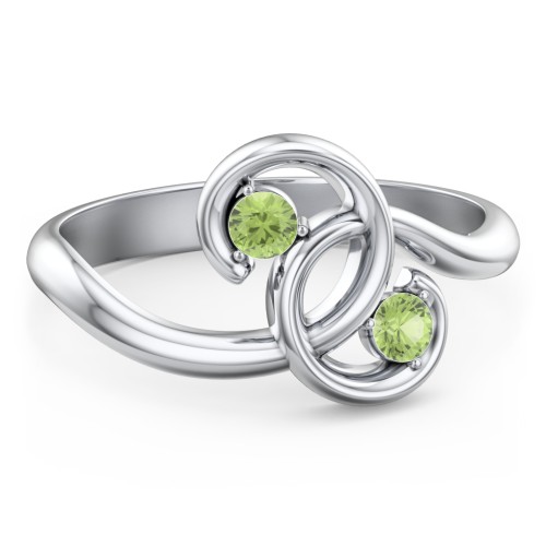 The Pinky Promise Ring – Sterling Silver with Peridot