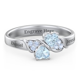 Heart of Hearts with Accent Stones Ring