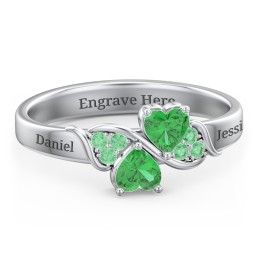 Heart of Hearts with Accent Stones Ring