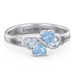 Heart of Hearts with Accent Stones Ring