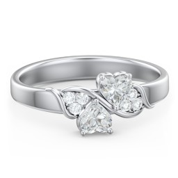 Heart of Hearts with Accent Stones Ring