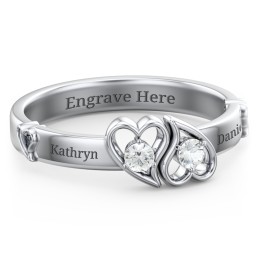 Shape of My Heart Ring in 925 Sterling Silver
