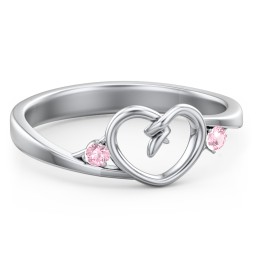 Hearts Entwined Pinky Promise Ring