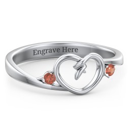 Hearts Entwined Pinky Promise Ring