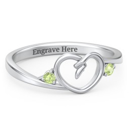 Hearts Entwined Pinky Promise Ring