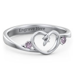Hearts Entwined Pinky Promise Ring